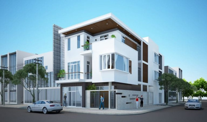 Vật liệu kính được dùng để tận dụng ánh sáng cho không gian bên trong. Ảnh: Xaynhasaigon.