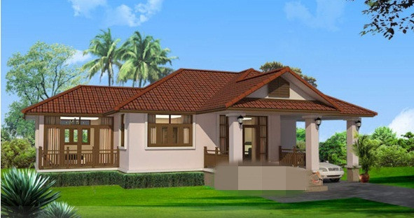 Với 800 triệu đồng, bạn có thể xây dựng ngôi nhà 1 tầng với lối kiến trúc và hình thái cổ điển đủ cho gia đình 4-5 thành viên. Ảnh: Homify.