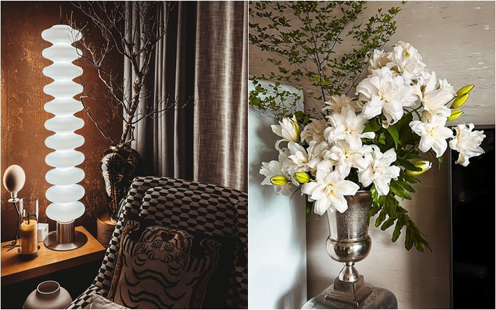 Qua loạt ảnh hé lộ, khán giả không khỏi thích thú trước một góc nhà toàn đồ decor độc lạ của vợ chồng Lê Thuý.