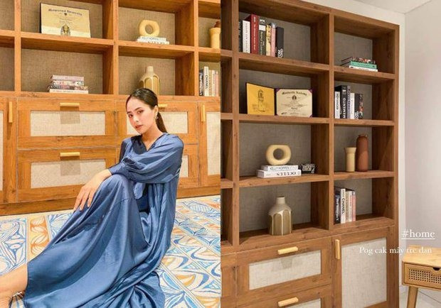 Hiện, vợ chồng Kiều Anh đang sống trong một căn hộ rộng 300m2 được xây dựng từ 2 căn hộ liền kề đập thông. Ảnh: FBNV
