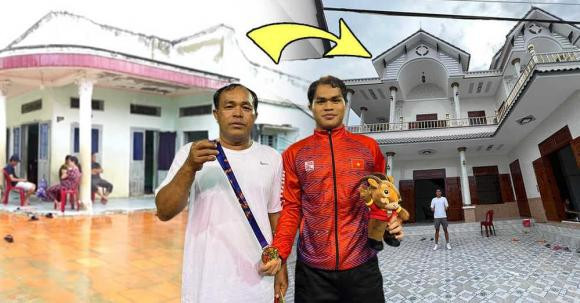 Căn nhà của Dụng Quang Nho nằm tại xã Phan Hòa, huyện Bắc Bình, tỉnh Bình Thuận. Ngôi nhà được thi công trong khoảng thời gian 8 tháng. Ảnh: FBNV