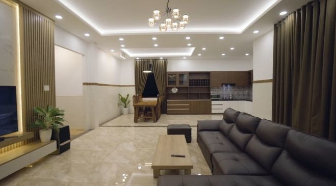 Ngôi nhà được H’Hen Niê đặt thiết kế lại với không gian mở, nối dài tạo cảm giác rộng rãi. Ảnh: Vietnamnet.