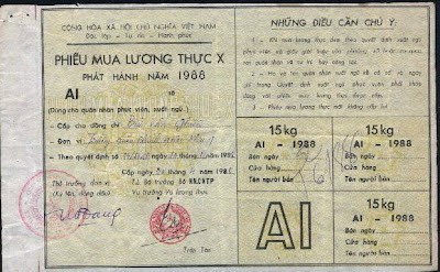 Tem lương thực có thể đổi lấy các loại lương thực như: gạo, sắn, ngô, khoai tây, hạt lúa mỳ... với trọng lượng tương đương. Ảnh: GDVN.