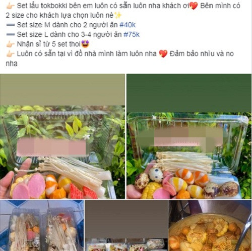 Ngoài những nồi lẩu tokbokki có giá vài trăm nghìn đồng, thị trường còn xuất hiện set lẩu tokbokki với giá siêu rẻ, chỉ từ 40.000 - 80.000 đồng/set.