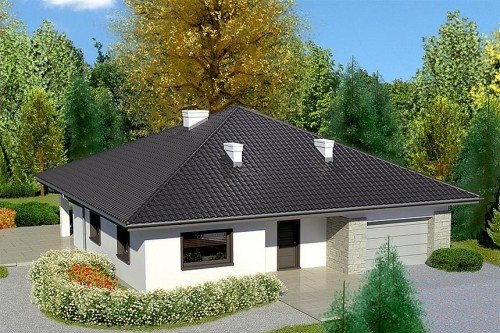Nhà vườn với thiết kế 3 phòng ngủ, thích hợp ở các vùng quê. Ảnh: Thietkethicongnhadep.