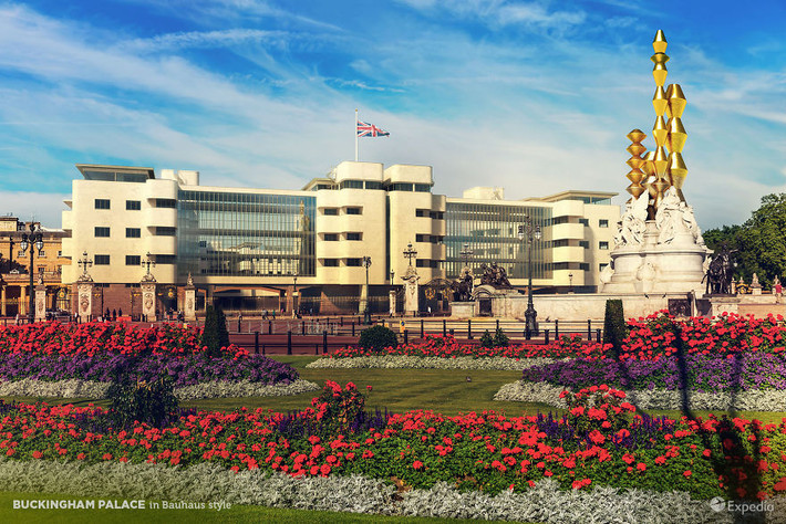 Cung điện Buckingham là dinh thự của Vua Vương quốc Anh ở London. Cung điện khổng lồ có 775 phòng, bao gồm 52 phòng ngủ và 78 phòng tắm.