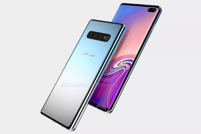 Máy có hệ thống 3 camera với độ phân giải 16, 16, 13 MP được đặt ngang thay vì dọc như Galaxy A7 hay A9 2018. Đồng thời, phần mặt lưng của máy có các phiên bản màu gradient, được xem là xu hướng trong năm 2018. Lần này Samsung đã loại bỏ cảm biến vân tay ở phần mặt lưng, nên khả năng cao hãng sẽ tích hợp cảm biến vân tay trong màn hình như Oppo R17 Pro hay Huawei Mate 20 Pro…