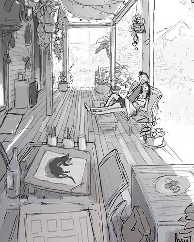 Những thời điểm nghỉ ngơi, hóng gió.