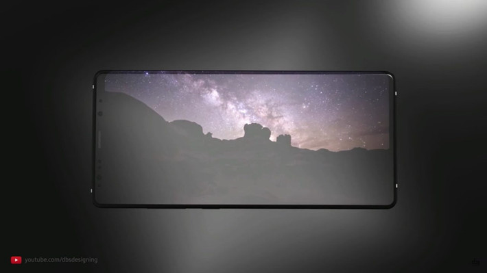 Trong concept này, bên cạnh camera kép, màn hình cong, bút S Pen, điểm gây chú ý là thiết bị gần như không có viền màn hình, nhằm mang đến trải nghiệm tối đa khi xem phim hoặc sử dụng bút S pen.