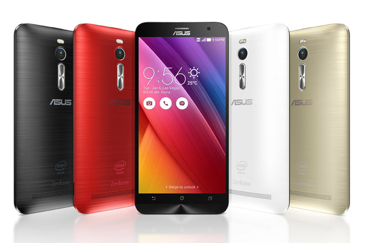 Asus ZenFone 2 (thời gian sạc pin từ 0-100%: 58 phút).