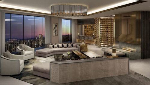 58 triệu USD là giá của penhouse tại tòa tháp Sierra Towers (Los Angeles). Sierra Towers được xây dựng vào những năm 60 và nhanh chóng thu hút nhiều người nổi tiếng đến sinh sống như Cher, Elton John, Sandra Bullock và Lindsay Lohan. (Ảnh: Therichest).