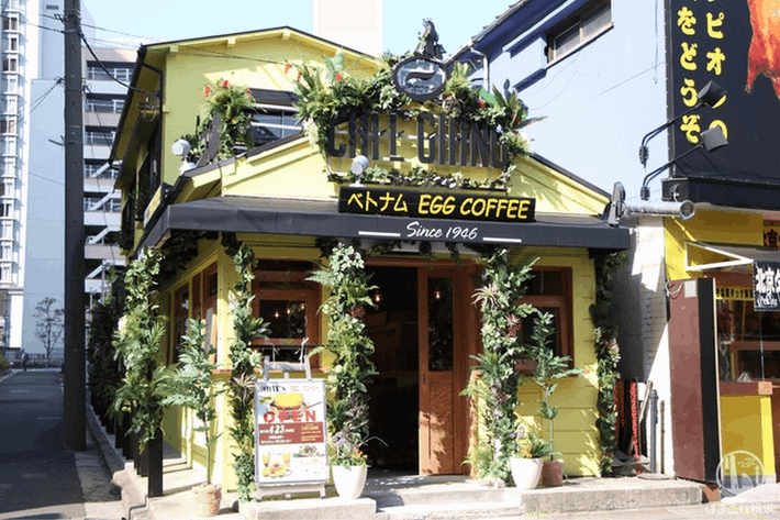 Hiện, không chỉ ở Hà Nội, một quán cà phê Giảng mới đã xuất hiện ở Yokohama (Nhật Bản). Ảnh: Hamakore.