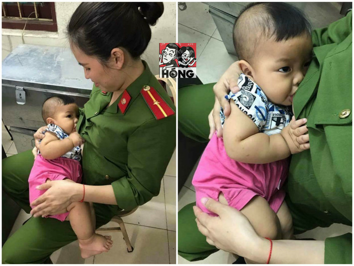 Cuối tuần vừa qua, cộng đồng mạng Việt liên tục chia sẻ về hình ảnh nữ thiếu úy công an cho bé trai bị bỏ rơi bú khiến nhiều người vô cùng xúc động.