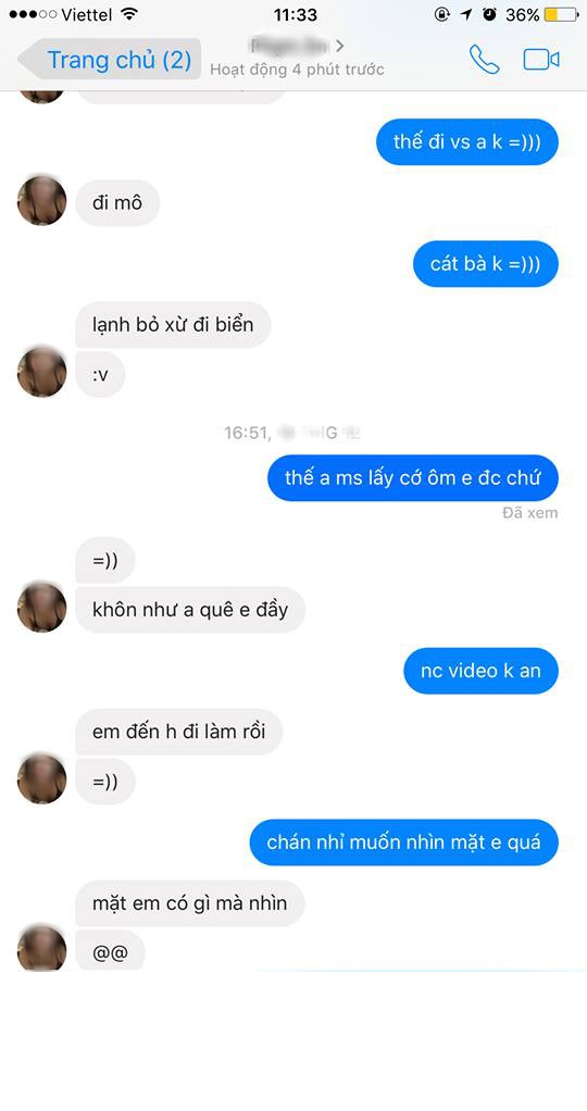 Sau vụ "bốc phốt" đình đám này, chàng người yêu cũ của K.L chỉ biết im lặng và chặn mọi liên lạc không chỉ với cô mà với tất cả các mối quan hệ liên quan đến cô bạn này.