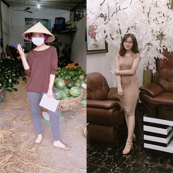 Ở nhà bán hoa quả cho bố mẹ có thể ăn mặc sao cũng được nhưng khi đi ăn buffet phải lộng lẫy ngất trời.