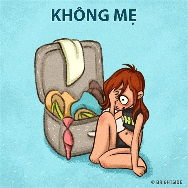 Khi không có mẹ ở bên, các bạn trẻ thường biến va-li trở thành một thứ hỗn độn và thiếu thốn đủ thứ.