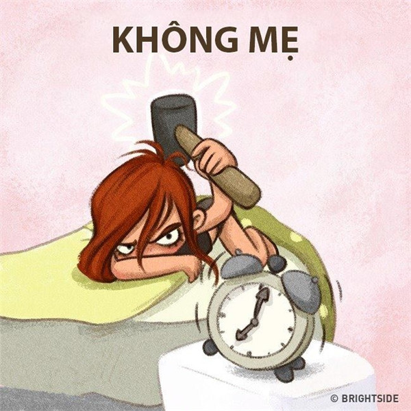 Có Mẹ, mỗi sáng đều được nhẹ nhàng đánh thức. Nhưng không có Mẹ, sáng nào cũng phải "vật lộn" với đồng hồ báo thức mới dậy được.