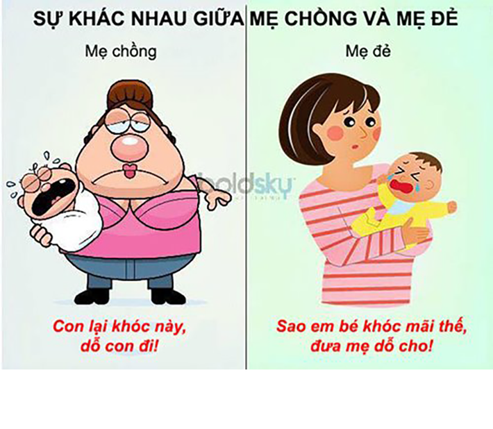 Chính từ việc phải hòa nhập vào gia đình mới với nhiều bỡ ngỡ khiến các nàng dâu nhiều lúc trở nên "khó chịu" trong mắt các bà mẹ chồng, từ nếp ăn, giấc ngủ cho tới việc nội trợ trong gia đình.