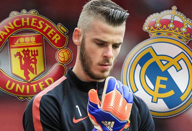 Real chưa từ bỏ De Gea: Theo tin chuyển nhượng bóng đá mới nhất từ tờ The Sun, Real vẫn chưa từ bỏ ý định chiêu mộ thủ thành De Gea. Họ thậm chí còn chuẩn bị gửi tới M.U đề nghị 46 triệu bảng. Ảnh: The Sun