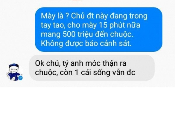 Sau những trào lưu nhắn tin thử người yêu thì tuyệt chiêu dựng chuyện bị bắt cóc, nhắn tin đòi tiền chuộc thời gian gần đây đang được nhiều bạn trẻ áp dụng và đã tạo ra không ít những chuyện hài hước.