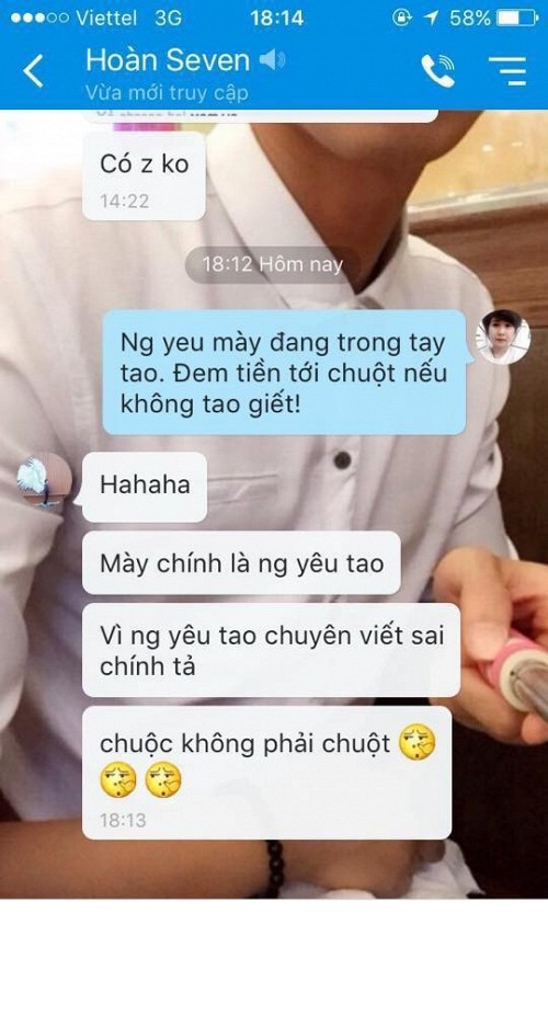 Chỉ với một từ viết sai chính tả, cô người yêu đã bị lột mặt giả danh "bắt cóc".