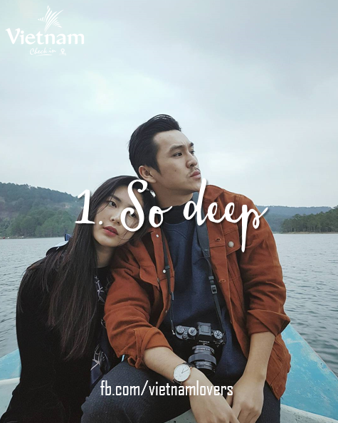 Kiểu chụp ảnh "so deep" hay còn được giới trẻ gọi với cái tên "diễn sâu" khá thịnh hành, nó không chỉ thích hợp với các bạn thích chụp đơn mà còn khá hợp với các cặp đôi. Nếu muốn có những tấm ảnh đẹp trong mùa Valentine này bạn cùng người ấy nên thử.