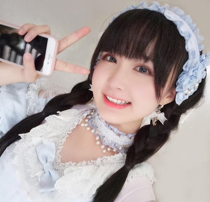 Vẻ ngoài xinh xắn của cô nàng nấm lùn và được mệnh danh là thiên thần cosplay Trung Quốc - Aliga. Ảnh sử dụng trong bài: Weibo nhân vật.