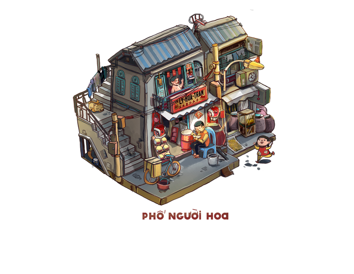 Mọi thứ tái hiện trong những bức tranh về 3 mét vuông nhỏ nhắn khiến người xem có cảm giác tác giả bộ ảnh là người rất khéo gói ghém và sắp xếp gọn gàng những thứ đã trôi về dĩ vãng.