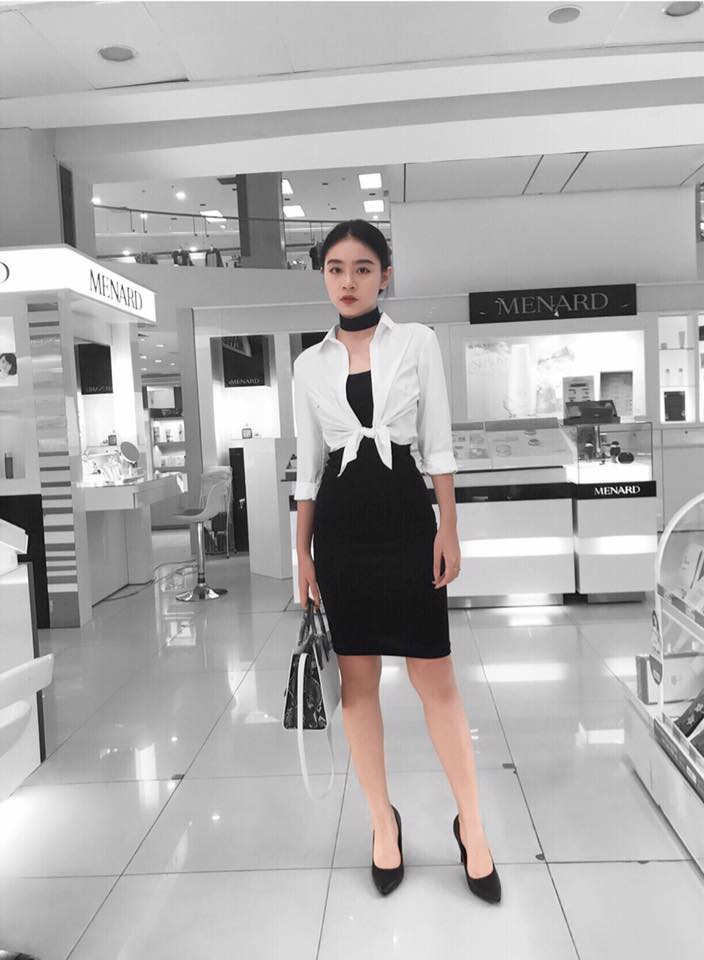 Phong cách thời trang xuống phố của Diệu Linh khiến nhiều người nhầm lẫn cô là một gương mặt "sao số" nào đó trong làng showbiz Việt.