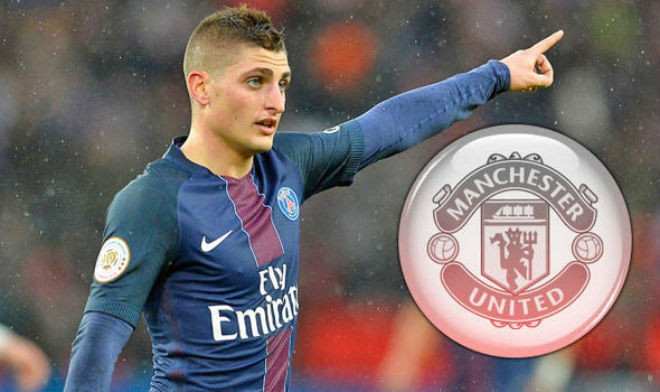 Vượt mặt Barca, M.U chiêu mộ Verratti thần tốc?: Theo tiết lộ gây sốc từ TuttoMercatoWeb, M.U đã bí mật cử người tới Paris để đàm phán với lãnh đạo CLB PSG và đại diện của tiền vệ Marco Verratti với tham vọng chiêu mộ “tiểu Pirlo” một cách chóng vánh. Đội chủ sân Old Trafford từng mang về “bom tấn” 75 triệu bảng Romelu Lukaku cũng nhờ chiến lược này. Ảnh: TuttoMercatoWeb