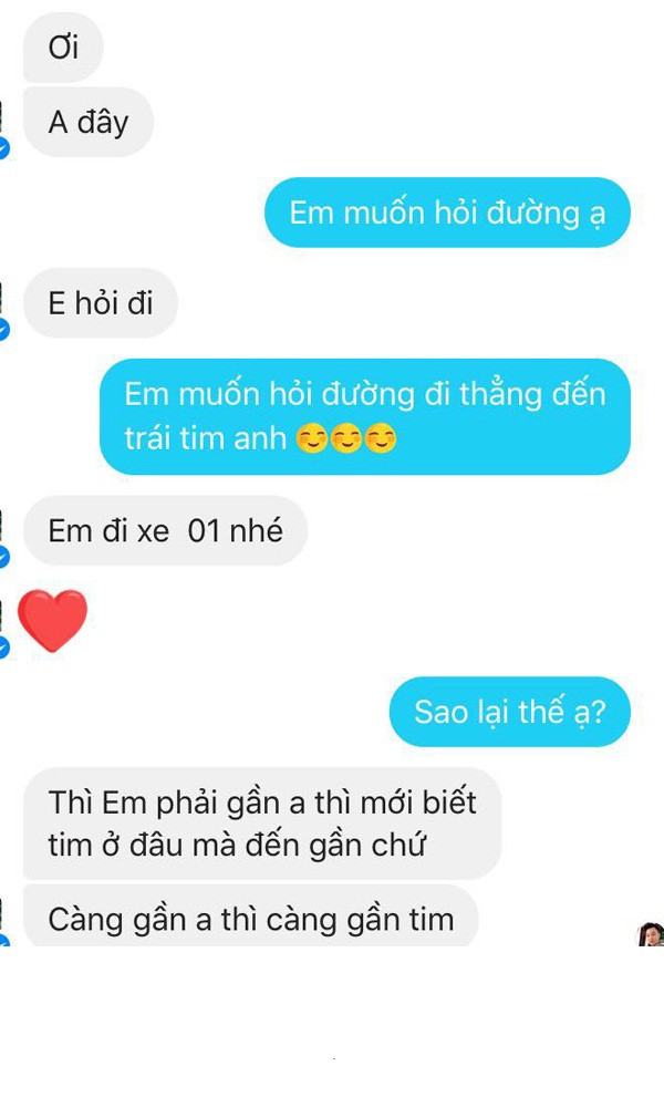 Theo nhiều cư dân mạng, câu hỏi "đường nào vào trái tim anh" không chỉ mang tính chất vui vẻ mà nó còn tạo điều kiện cho FA đi thả thính mà không sợ xấu hổ.