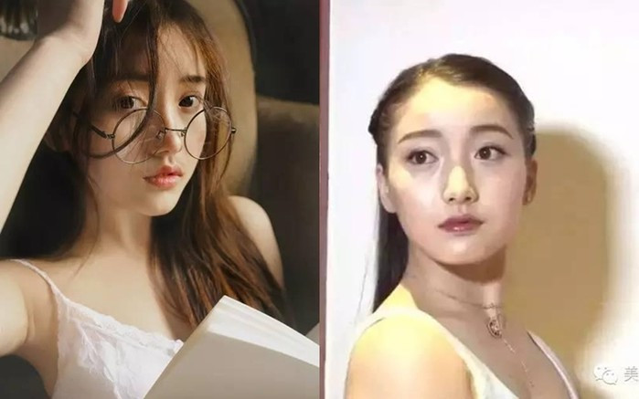 Hot girl Khương Trinh Vũ được mệnh danh là "Harry Potter phiên bản nữ" của Trung Quốc cũng khiến người hâm mộ vỡ mộng với hình ảnh ngoài đời thực khi không có nước da, sống mũi và đôi môi giống trong bức ảnh được cộng đồng mạng chia sẻ.