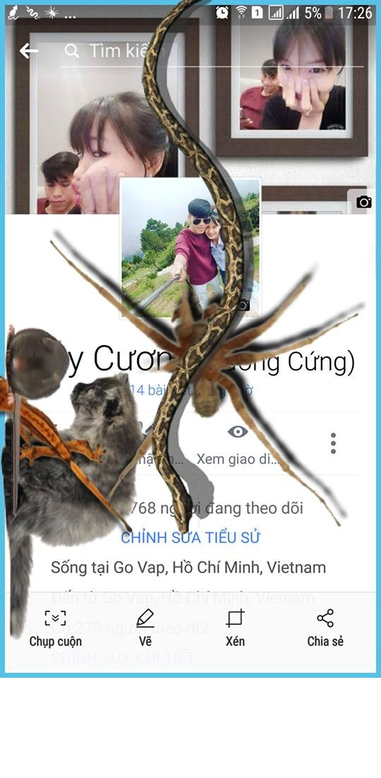 Bạn có thể cài đặt thời gian để duy trì cho trò đùa này xuất hiện bao lâu hoặc muốn dừng ngay, bạn có thể vào ứng dụng và tắt nó đi. Được biết, nhà sản xuất ứng dụng này còn cho ra mắt người dùng nhiều con vật khác như kiến, ếch, hay chuột. Ảnh sử dụng trong bài: Sưu tầm Facebook