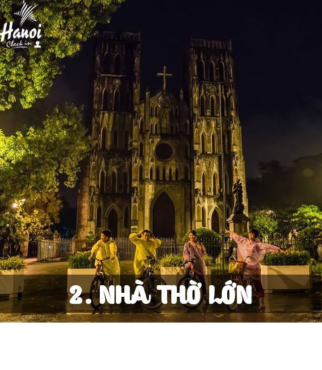 Ngoài địa điểm quen thuộc như Hồ Gươm, nhiều bạn trẻ đã đưa ra những địa điểm hết sức lý thú cho tour phượt đêm Hà Nội của riêng mình và trong đó, Nhà thờ Lớn là một địa điểm như vậy.