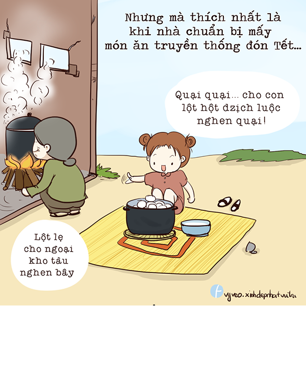 Được phụ mẹ những việc chuẩn bị đồ ăn Tết cũng là niềm vui nho nhỏ với giới trẻ 8X, 9X.