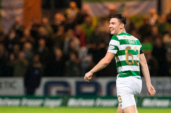 M.U tuyển hậu vệ trái: M.U đã cử tuyển trạch viên đến sân quan sát hậu vệ trái Kieran Tierney thi đấu, trong chiến thắng 4-0 của Celtic trước Dundee mới đây. Ở tuổi 20, Tierney được đánh giá là một trong những cầu thủ giàu tiềm năng của bóng đá Scotland. Không chỉ MU, mà còn không ít đội bóng khác ở giải Ngoại hạng quan tâm đến hậu vệ này như Arsenal, Tottenham hay Chelsea.