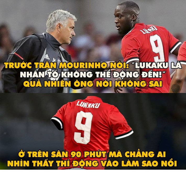 Lukaku là nhân tố không thể động đến và quả nhiên đúng, anh chàng người Bỉ này không có động tĩnh gì trong 90 phút cuộc đại chiến giữa Chelsea và M.U cuối tuần qua.