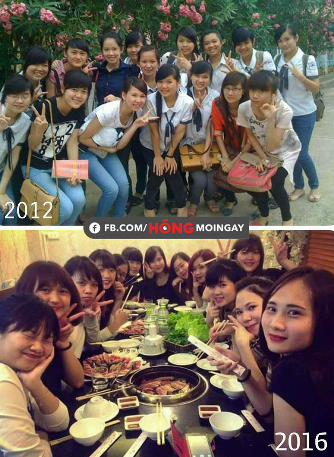Nhiều bạn trẻ còn tranh thủ họp lớp để tổ chức những buổi nhậu tập thể thay cho việc về thăm trường xưa, lớp cũ, thầy cô giáo.