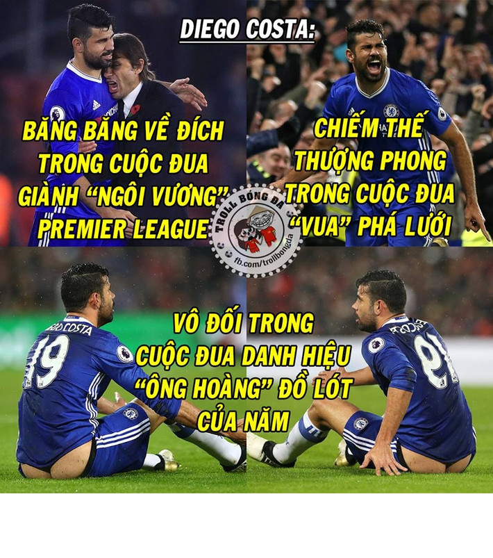 Costa trở thành "ông hoàng" đồ lót của năm mới với thời trang quá bá đạo.