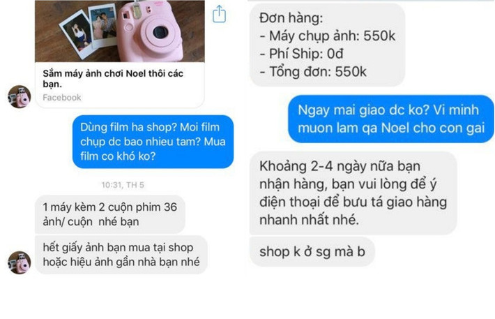 Thêm một chi tiết đáng chú ý nữa đó là khi hàng được bưu cục chuyển về theo địa chỉ của các chị, thì trên gói hàng lại ghi "không được kiểm tra hàng", cùng với đó là một số điện thoại nếu các chị có thắc mắc. Thế là, các chị cứ thế mà nhận hàng và trả 550k mà không kiểm tra.