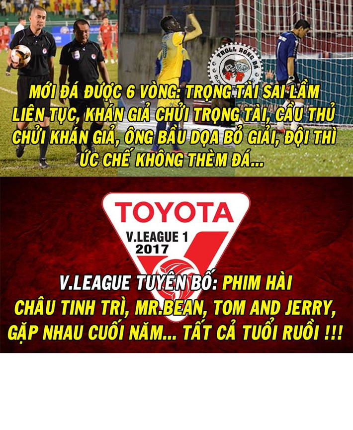 Dù mới chỉ trải qua 6 vòng đấu nhưng V.League đã có rất nhiều vấn đề và mới đây nhất là hành động phản đối quyết định trọng tài bằng cách không thi đấu của các cầu thủ Long An.