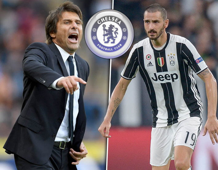 Chelsea chi khủng mua trò cưng của HLV Conte: Theo nguồn tin từ tờ The Sun, Chelsea sẵn sàng chi 48 triệu bảng để thuyết phục Juventus nhả cầu thủ người Italia. Bên cạnh đó, The Blues cũng chuẩn bị sẵn hợp đồng có thời hạn 4 năm với mức lương 115.000 bảng/tuần dành cho Bonucci.Ảnh: The Sun