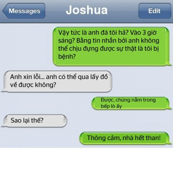 Trên mạng xã hội, các dân mạng đã từng truyền tai nhau những câu nói rất hay về chuyện người yêu cũ đại loại như "đừng yêu lại người cũ" hay "không yêu lại một người hai lần". Tuy nhiên vẫn nhiều người vẫn dại dột nhắn tin cho người yêu cũ và phải nhận cái kết "đắng lòng".