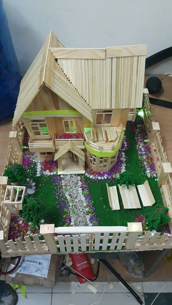 So với nhiều ngôi nhà tăm được dân mạng đăng tải thì nhà tăm của anh chàng S.N có phần kém cạnh hơn.