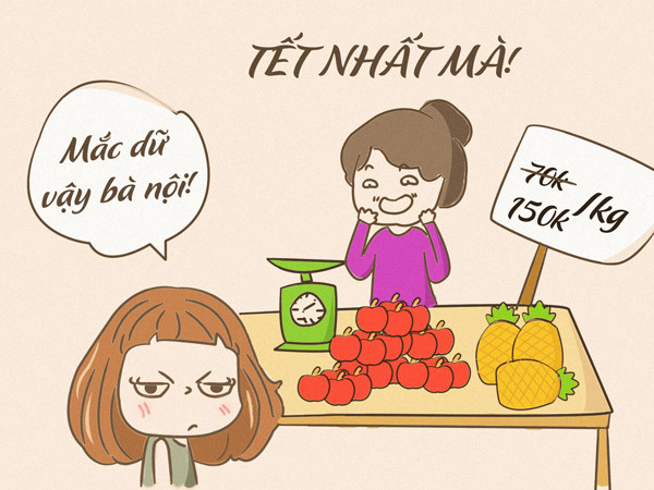 Chính vì vậy, bộ ảnh "Con gái và Tết" đã nêu lên những khó khăn mà các nàng phải đối đầu như những câu hỏi: Bao giờ lấy chồng? Mua bán gì cho gia đình cho dịp Tết? Hay lì xì ra sao?