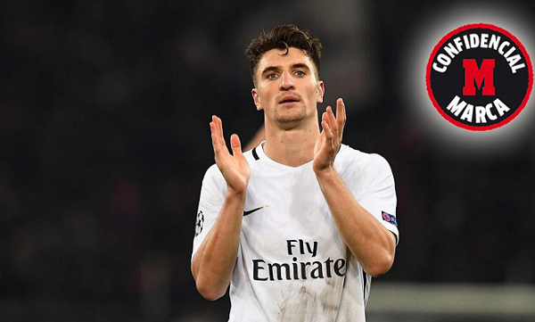 Zidane ra giá chiêu mộ sao PSG: Theo Marca, BLĐ đội bóng Hoàng gia Tây Ban Nha Real Madrid và HLV Zidane đang lên kế hoạch chiêu mộ hậu vệ Thomas Meunier của PSG về Bernabeu nhằm chuẩn bị thay thế cho sự ra đi của Danilo. Ảnh: Marca