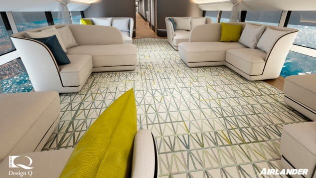 Đặc biệt, sàn cabin bằng kính kết hợp cửa sổ lớn giúp hành khách có thể ngắm cả bầu trời. Ảnh: CNN.