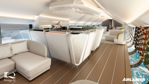 Cabin của máy bay Airlander 10 dài 46m. Ảnh: CNN.