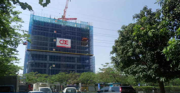 Cận cảnh quá trình xây dựng dự án chung cư The SUN Mễ Trì. Ảnh: Viethomes.