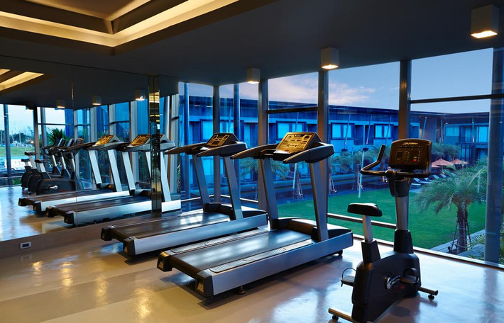 Phòng tập thể thao cho các cầu thủ U23 Việt Nam rèn luyện sức khỏe. Ảnh: Booking.